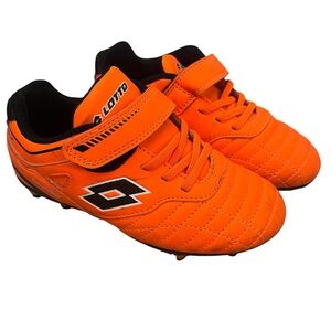 Lotto Kids' Orange Velcro & Lace Soccer Sneakers